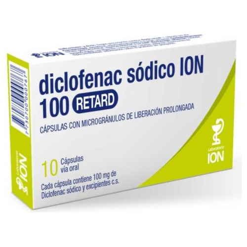 Diclofenac Ion Retard 100 Mg 10 Cápsulas