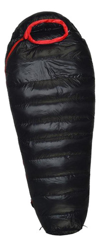 Saco De Dormir Ligero Abajo Camping Senderismo Negro 1000g