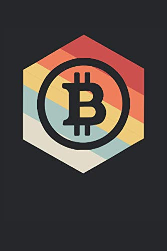 Bitcoin Retro Hex Notebook: 15 24 X 22 86 Cm -6  X 9 - 120 P