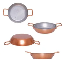 Comprar 10 Panelinhas Frigideiras Pergaminho Com Alças Cor Cobre N22