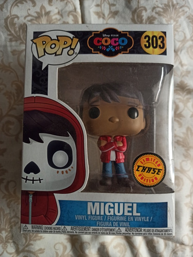 Funko Pop Disney Pixar Coco Miguel Chase Vinyl Figure (Usado)
