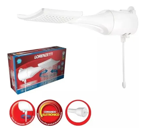 Ducha Loren Shower Eletrônico Lorenzetti 127v 5500w Chuveiro Cor Branco