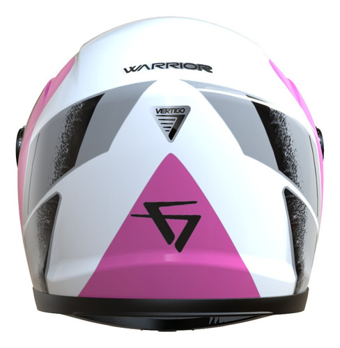 Imagen 2 de 7 de Casco Moto Integral V32 Warrior Rosa/blanco Talle S Cuotas