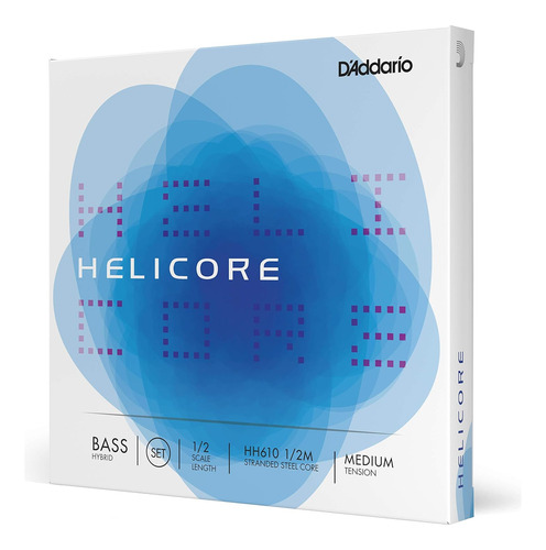 Helicore Hybrid Bass String Set, Escala 1/2, Tensión Media