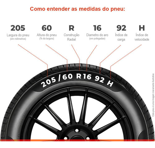 Kit 2 Pneu Aro 16 205/60r16 Pirelli 92h Tl Scorpion