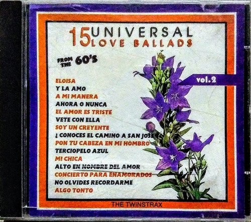 Universal 15 Love Balada Cd Vol.2 1994 