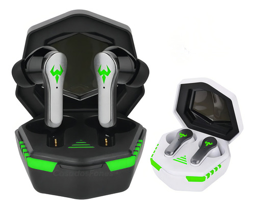 Fone De Ouvido Bluetooh Erdots Altomex Tws Gamer Para Redmi Cor Preto ou Branco Cor da luz 1Bluetooth