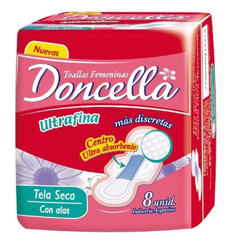 10 Doncella Toalla Pocket Ultraf Tela Seca X 8