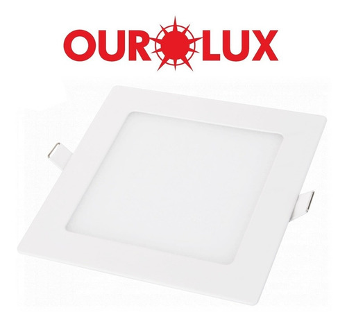 Imagem 4 de 8 de Painel Plafon Led Embutir 12w Quadrado 17cm Ourolux