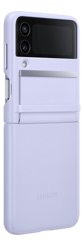 Funda Cover Samsung Flap Cuero Galaxy Z Flip 4 Color Serenity Purple Liso