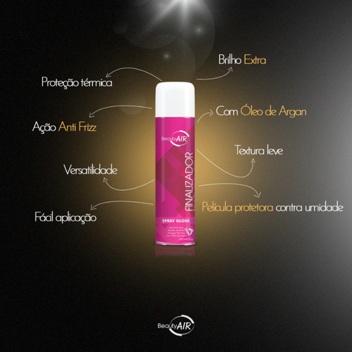 Beauty Air Spray Gloss Brilho 400ml
