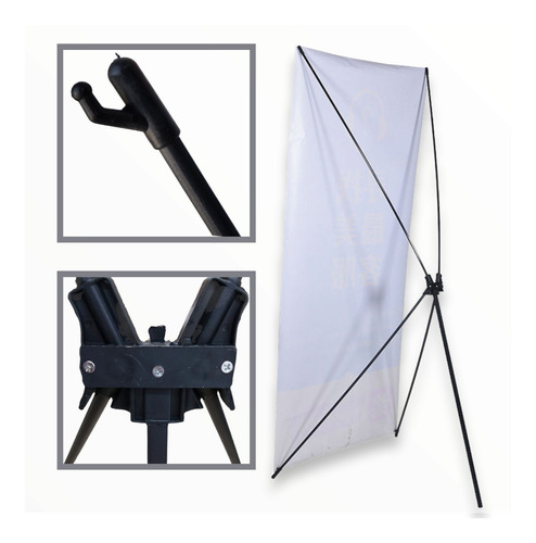 Pack 30 Tripie Publicidad Lona Araña 80x180cm Plastico