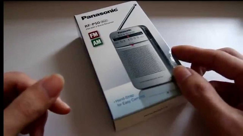 Rádio Receptor Panasonic Rf-p50d Am Fm Prata Frete Grátis