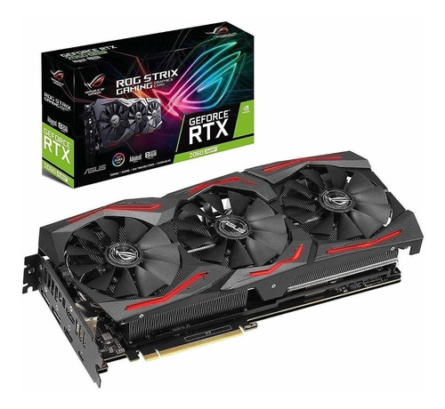 Tarjeta de video Nvidia Asus  ROG Strix GeForce RTX 20 Series RTX 2060 SUPER ROG-STRIX-RTX2060S-A8G-GAMING Advanced Edition 8GB