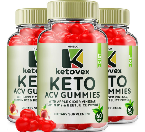 Paquete De 3 Gomitas Ketovex Keto Bhb Formula Avanzada, Keto