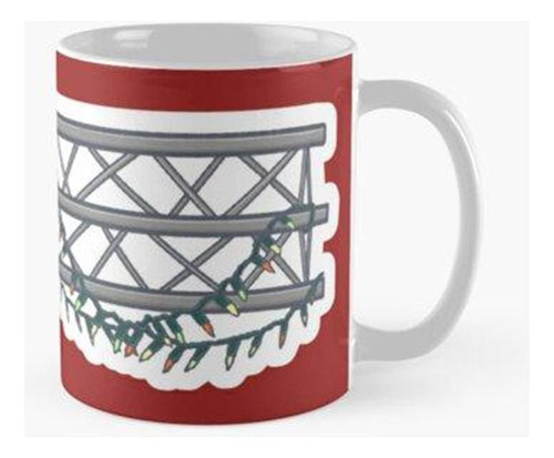 Taza Truss Con Luces Navideñas Festivas Calidad Premium