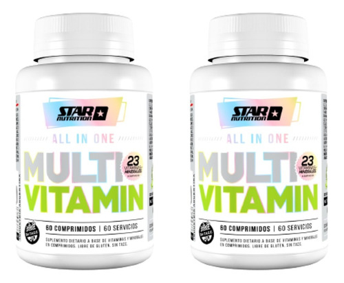 Star Nutrition All-in-one Multivitamínico - 60 Caps. X 2 Uni