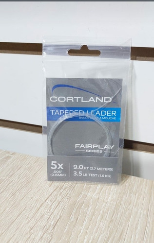 Tapered Leader Cortland 5x (0.15mm) Para Pesca Con Moscas