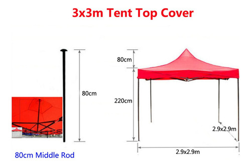 Carpa De Reemplazo Cubierta Superior Refugio Contra El Sol