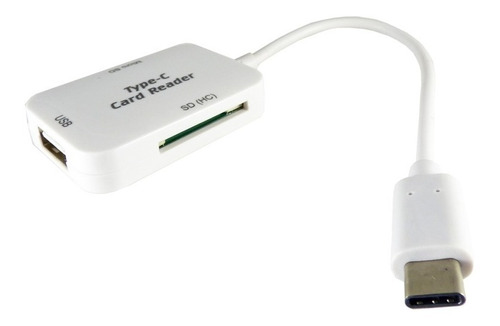 Cable Usb Tipo C Otg Usb 2.0 Lector Memorias Sd Y Microsd 