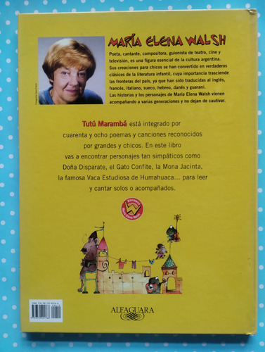 Tutú Marambá De María Elena Walsh Alfaguara Tapa Dura. (Usado)