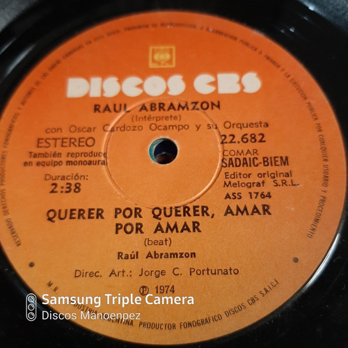 Simple Raul Abramzon Discos Cbs 22682 C2