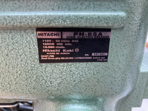 Martillo Demoledor Hitachi 65hp
