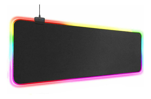 Mouse Pad gamer GMS X5 de fibra 800mm x 300mm negro