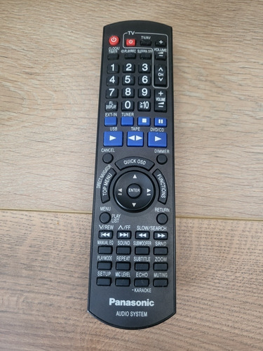 Control Remoto Original Sistema De Audio Panasonic Usado 