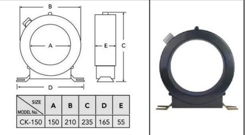 Transformador De Corriente Ck-150 3000/5a 15va 