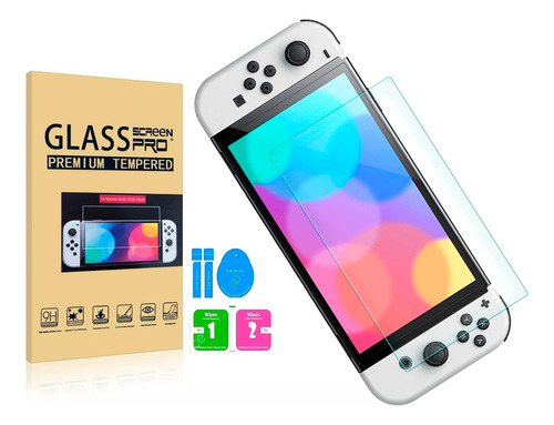 Oled Vidrio Templado Protector Pantalla Nintendo Switch