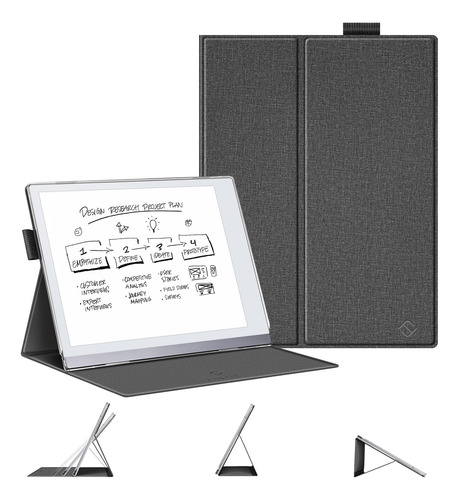 Funda Plegable Para Tableta Papel Remarkable Piel Sintetica