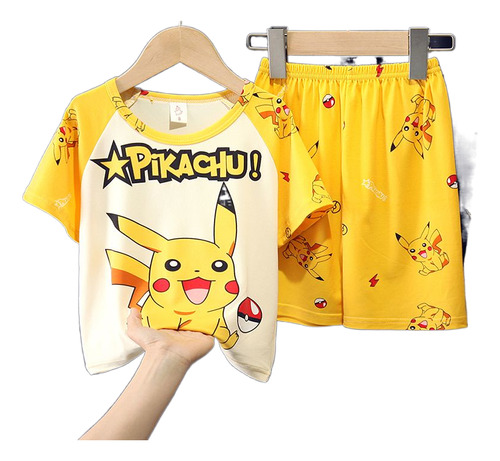 Pijama Infantil De Verano De Manga Corta Para Niños