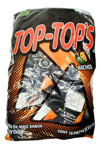 Top-tops Totopos Totis Nachos Chile Queso 90 Pz 52 G C/u