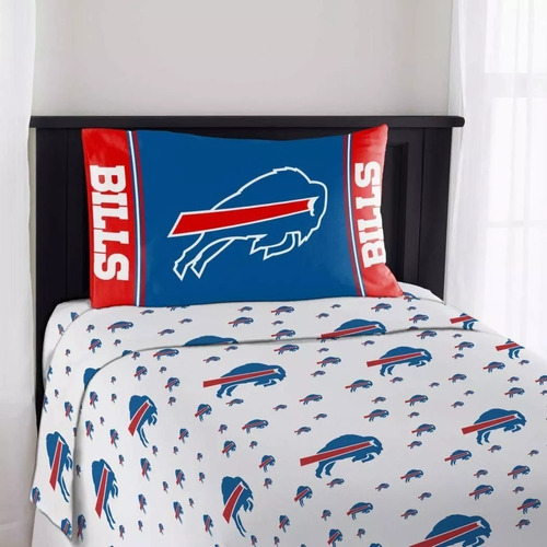 Sabanas Individuales Y Funda 3 Piezas Nfl Buffalo Bills