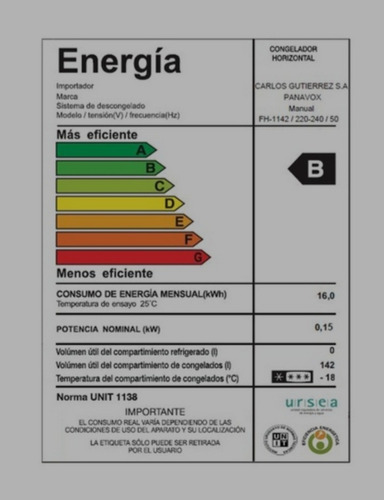 Imagen 3 de 4 de Freezer Panavox Línea Blanca 142l Garantía Oficial Envíos