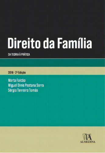 Direito Da Família, De Serra Pestana. Editora Almedina Em Português