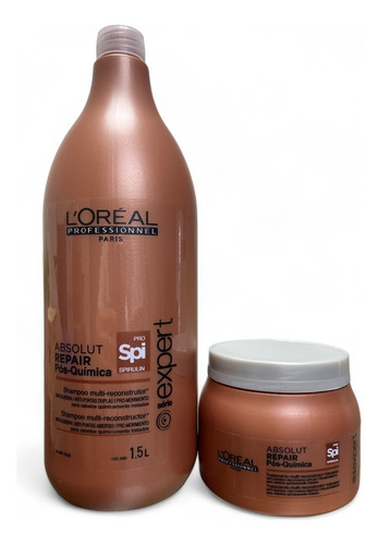 Kit Loreal Pós Química Shampoo 1500 Ml E Máscara 500 Gr