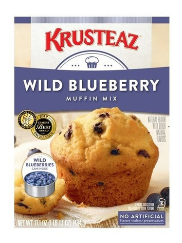 Krusteaz Harina P/ Muffin Blueberry 331grs.