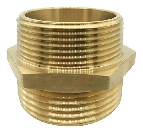 Niple Hexagonal De Latón De 11/2 Npt Macho X 11/2 Ns...