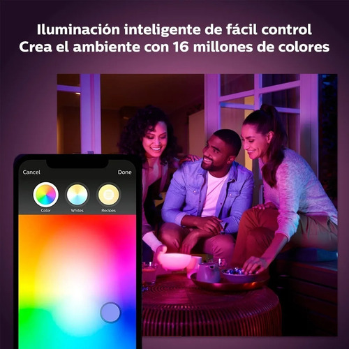 Imagen 3 de 10 de Philips Hue Go Lampara Portatil White And Color Led Mesa