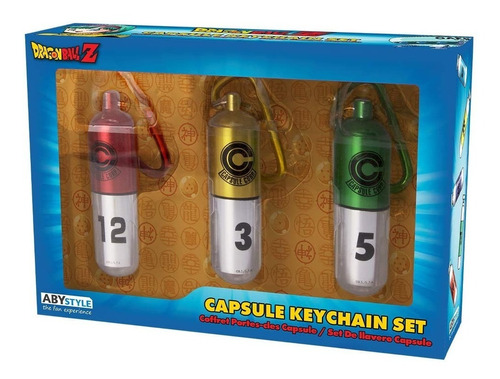 Set De Llaveros Capsule Keychain - Dragon Ball Z Aby Style