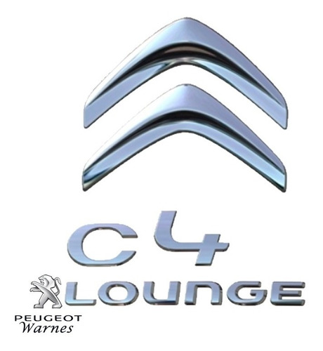 Juego Monogramas Chevron Citroen C4 Lounge En Tapa De Baul 