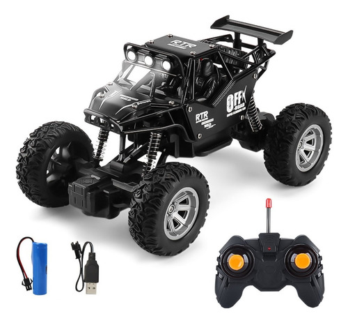 Todo Terreno Rc Control Remoto Recargable Carro Con 3 Luces