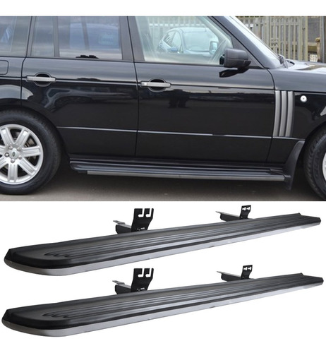 Para Estribo Land Rover Range Barra Lateral Plastico Negro