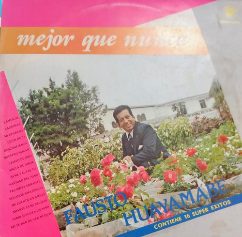 Mejor Que Nunca (1989) - Fausto Huayamabe (disco Vinilo)