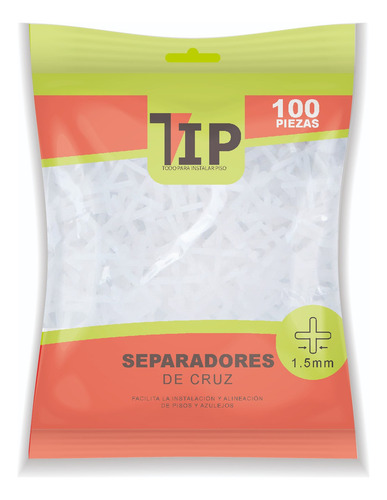 5,000 Tip Separadores Crucetas Cruz Piso Loseta Ceramica Color 1.5mm