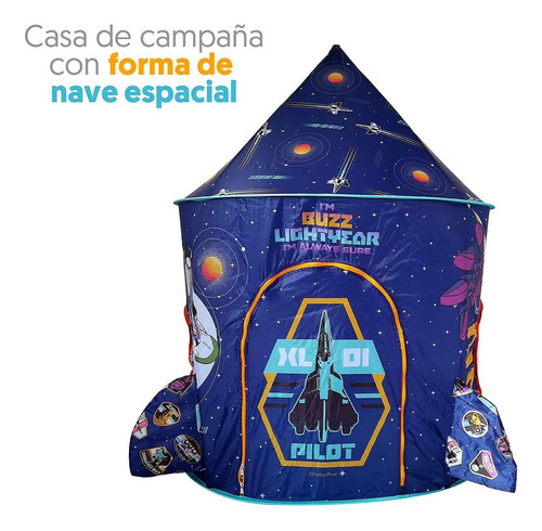 Casa De Campaña Infantil Buzz Lightyear Nave Apache En Caja Azul (Usado)