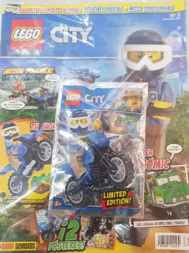 Lego City - N3 - Policia + Moto - Panini Revista | LIBRERIA MD y Comic Store