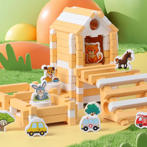 Juego De Bloques De Construcción Para Niños, Construcción